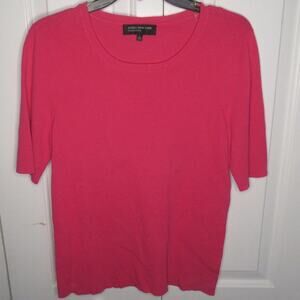 Jones New York Pink Short Sleeve Sweater